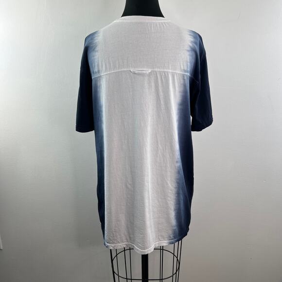 DISNEY I Put a Spell On You HOCUS POCUS White Blue Organic Cotton Tie Dye Top M - Picture 8 of 9